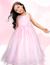 Vestido Rosa Largo de Fiesta para Niña Tallas 3 a 10 | Gerat